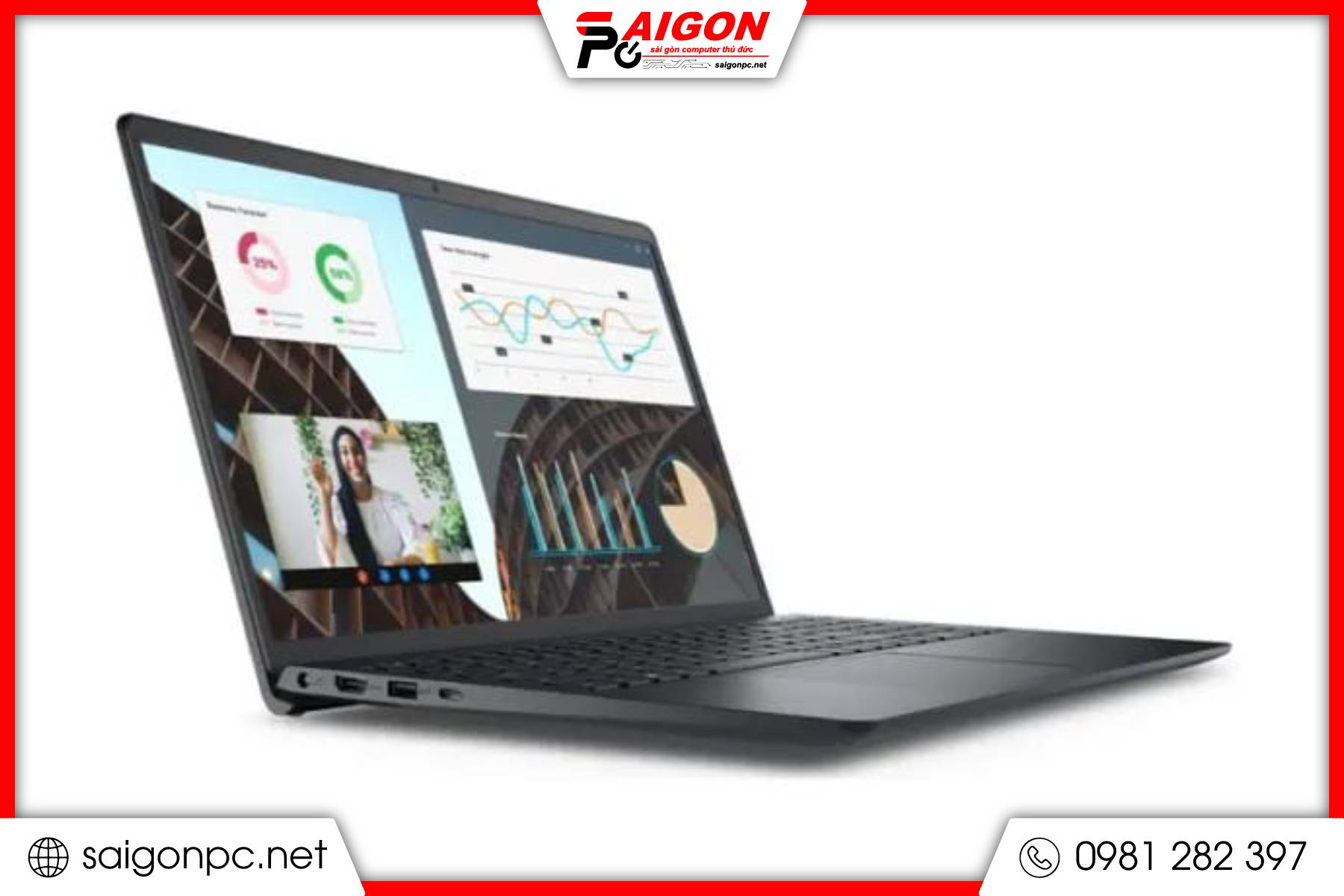 Laptop Dell Vostro 3530 - 15.6" / i5-1334U / 16GB / 512GB